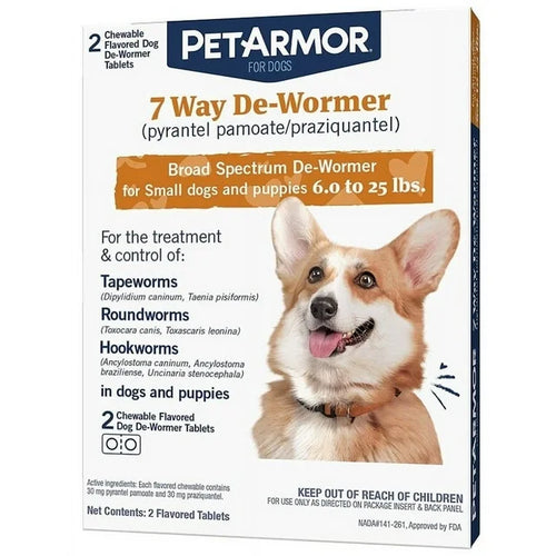 7 WAY DE-WORMER CHEWABLE DOG
