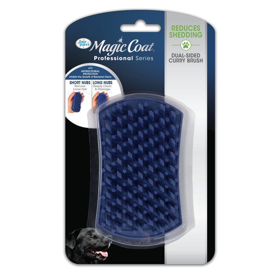 Dual-Sided Curry Brush for Dogs