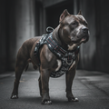Custom-fit harness for wide-chested bully breeds