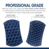 Dual-Sided Curry Brush for Dogs