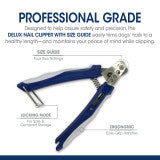 Professional Series Deluxe Dog Nail Clipper with Size Guide