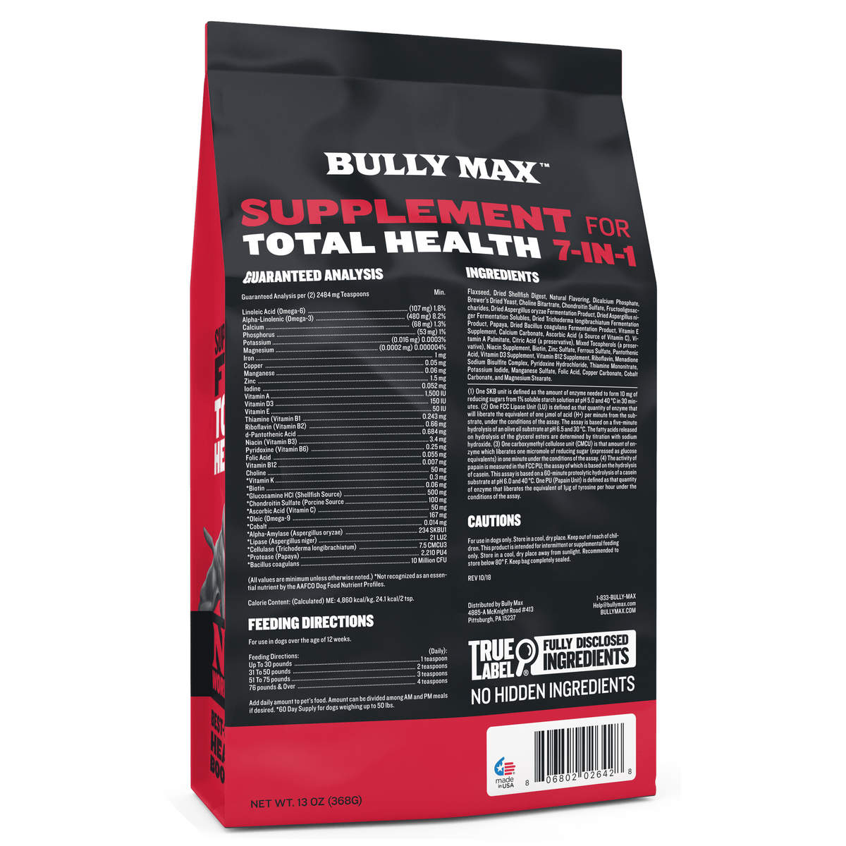 SUPPLEMENT FOR TOTAL HEALTH
