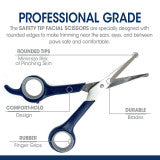 Professional Series Safety Tip Facial Scissors