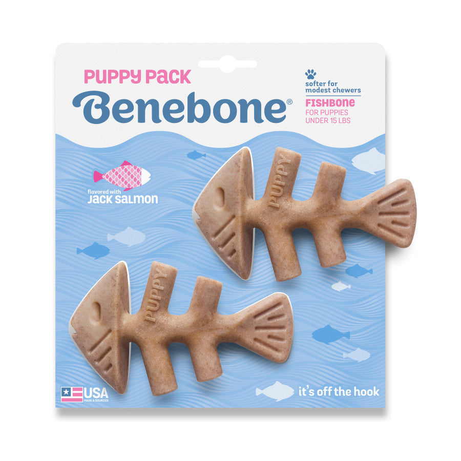 Puppy Pack Fishbone Dog Chew Toy