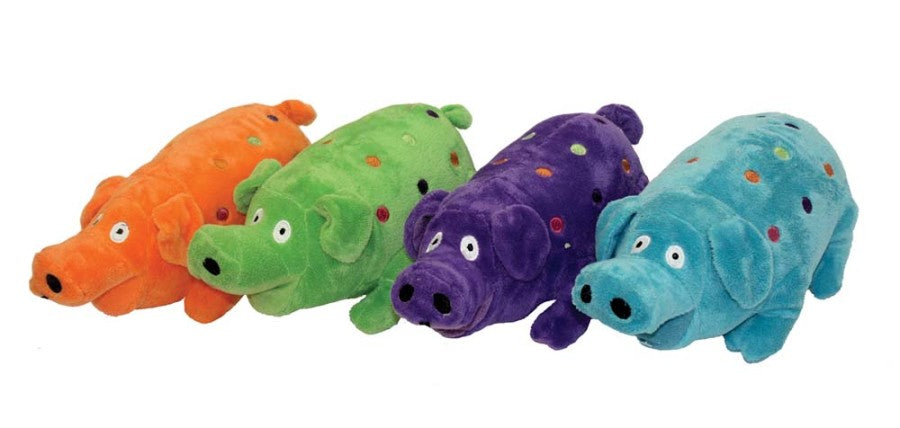 Globlets Plush Dog Toy Pig